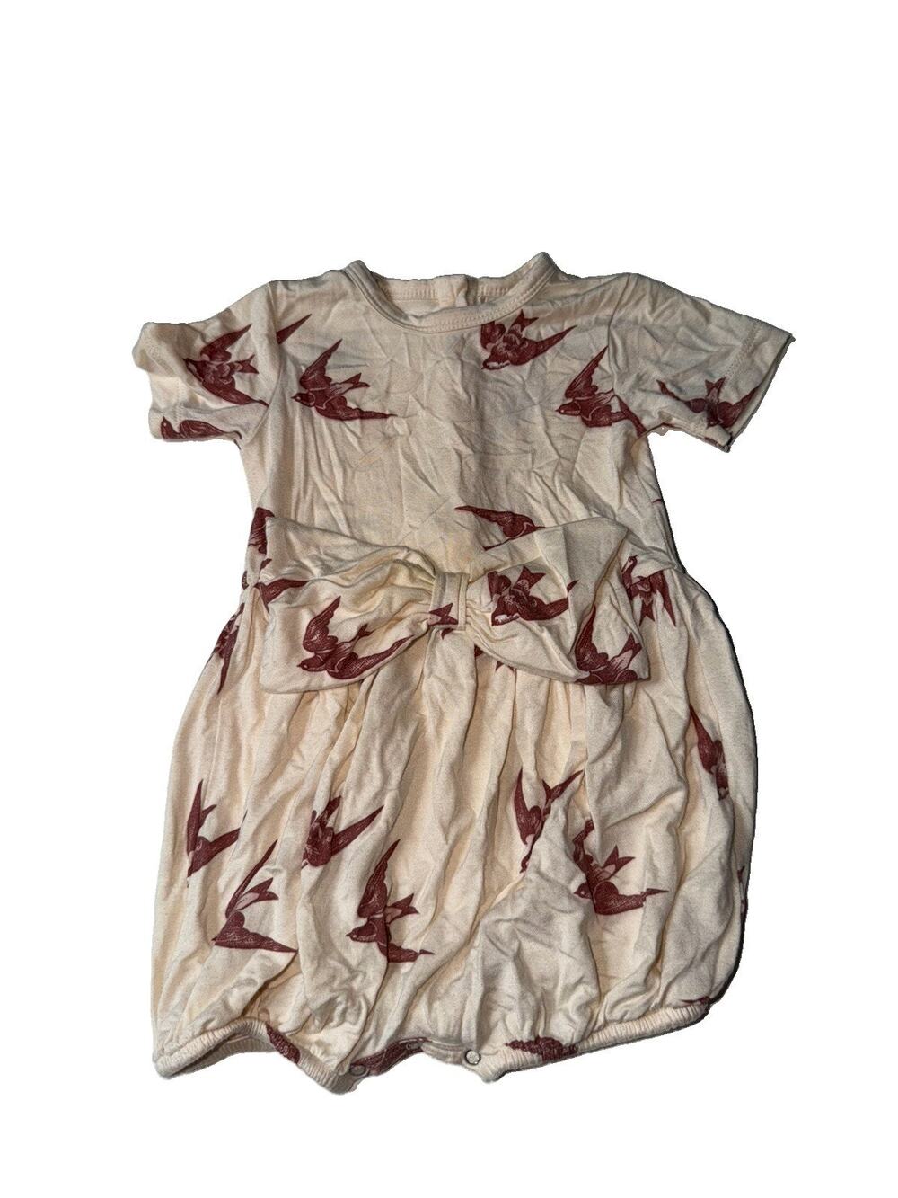 Kate Quinn The Woods Girls Pink Birds Romper 12 18 Months
